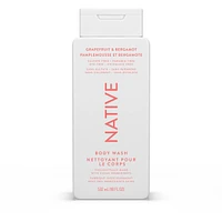 Natural Body Wash, Grapefruit & Bergamot, Sulfate Free, Paraben Free