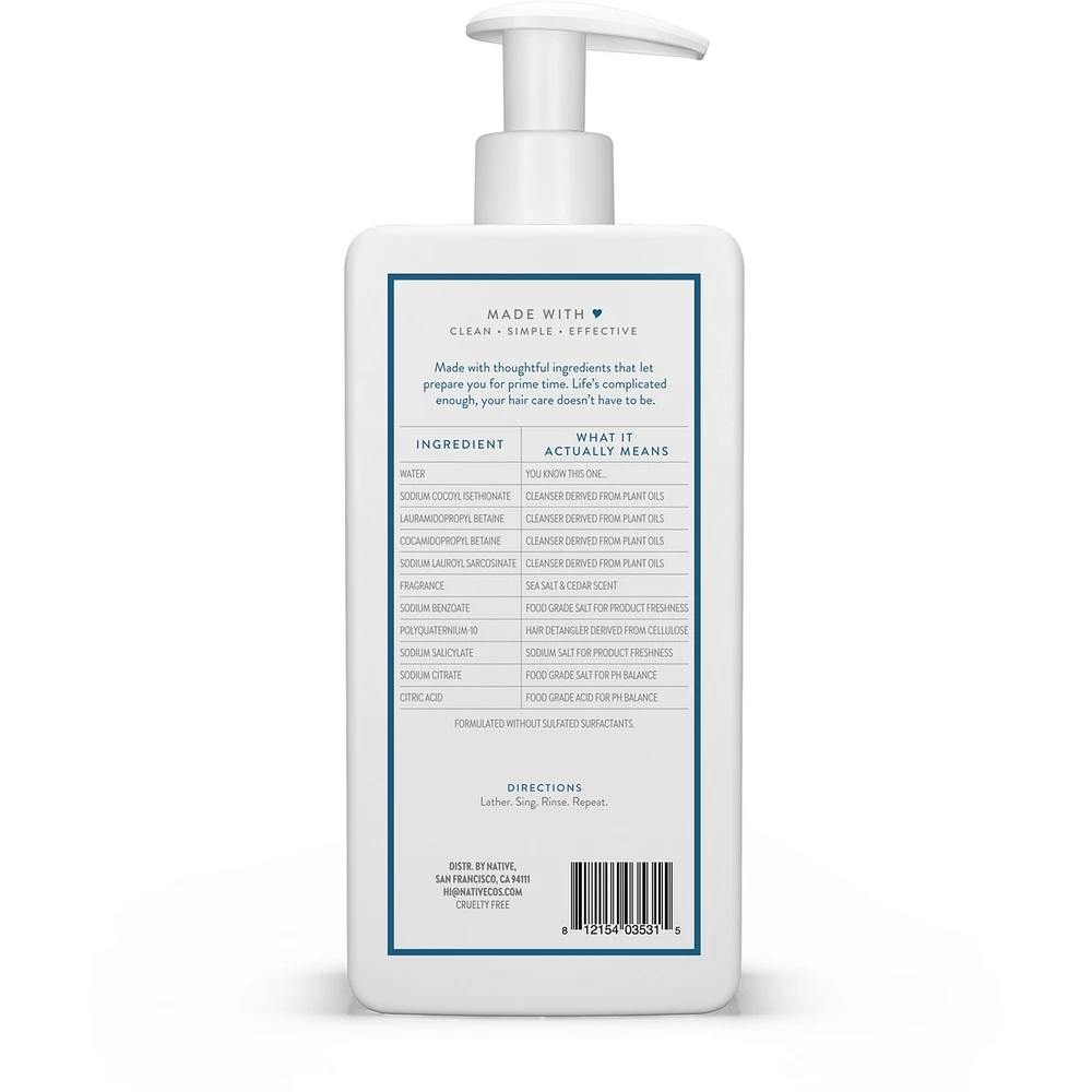 Full & Thick Sea Salt & Cedar 2-in-1 Shampoo, Sulfate & Paraben Free