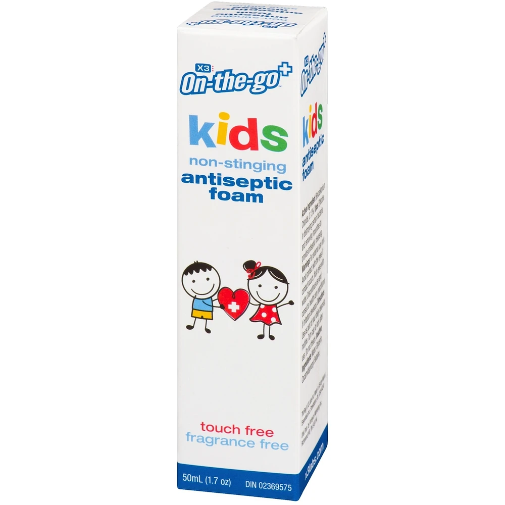 Non-Stinging Antiseptic Foam for Kids
