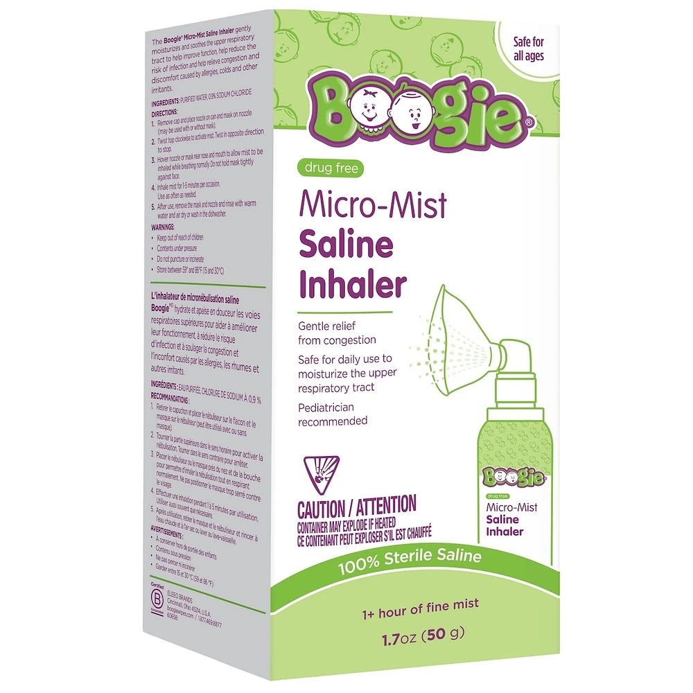 Boogie Micro-Mist Inhaler, Unscented, 1.7oz