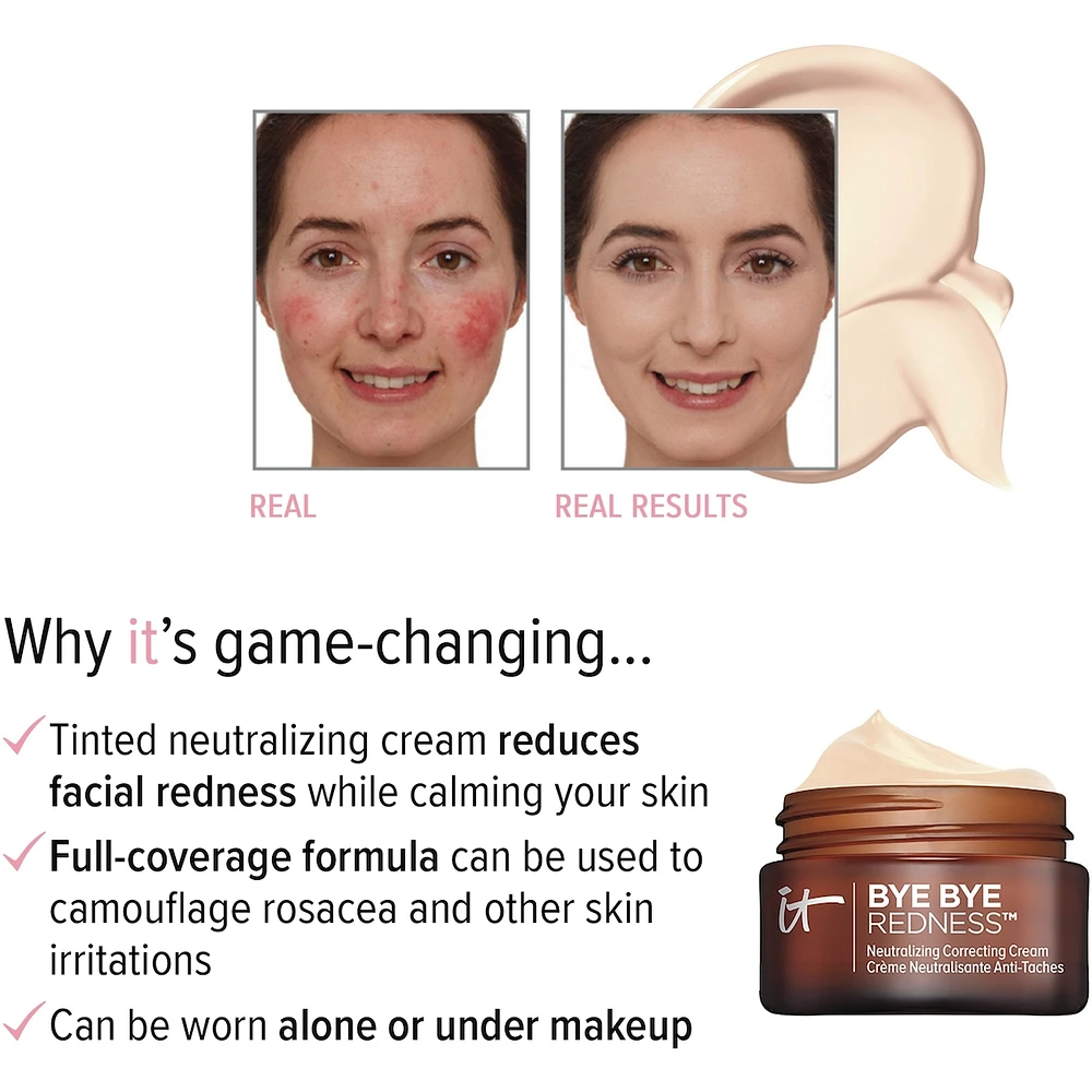 Bye Redness™ Correcting Cream & Foundation
