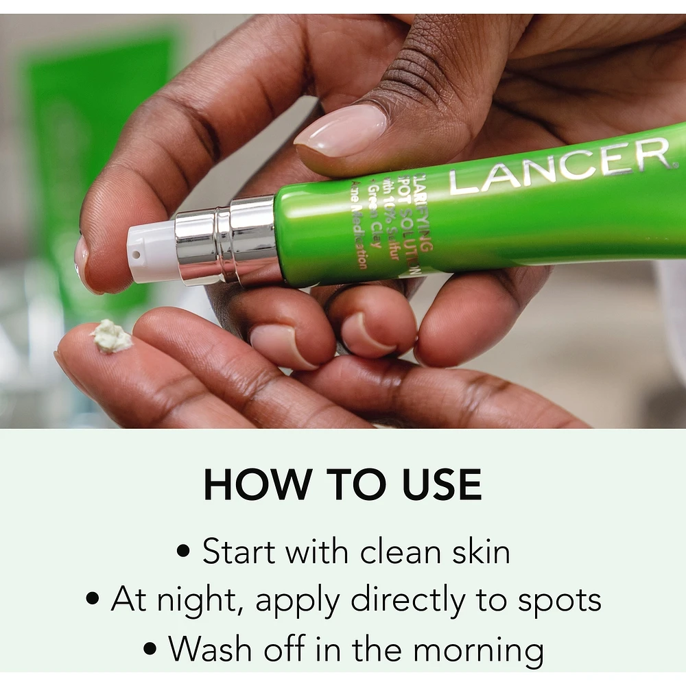 Clarifying Spot Solution with 10% Sulfur + Green Clay