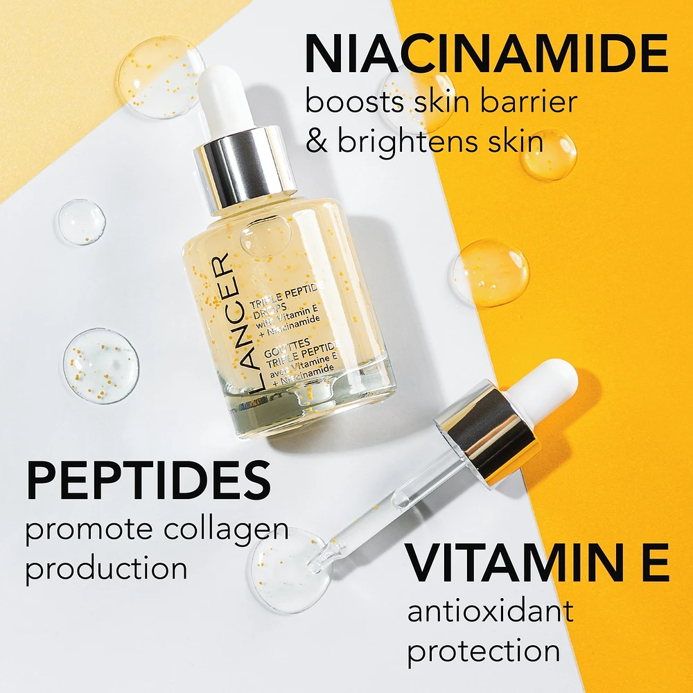 Triple Peptide Drops with Vitamin E + Niacinamide