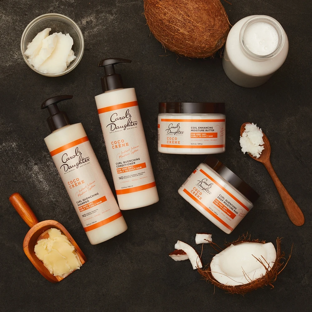 Coco Creme Velvet Cream Moisturizing Deep Conditioning Treatment Hair Mask with Coconut oil & Mango Butter