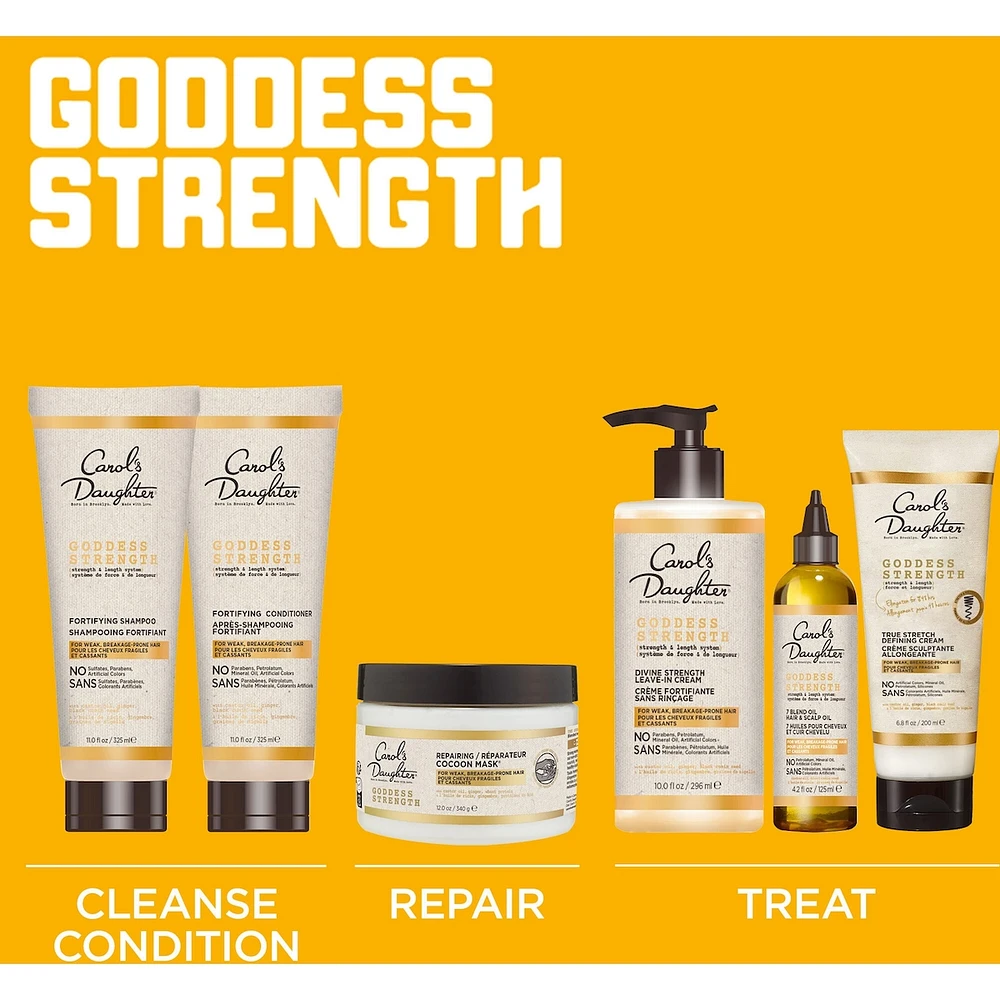 Goddess Strength Conditioner for Breakage Prone Hair,  with Castor Oil