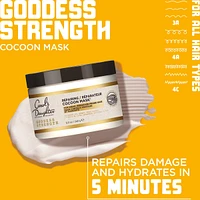 Goddess Strength Repairing Cocoon Hydrating Hair Mask for Dry Damaged Weak & Curly Hair, with Castor Oil
