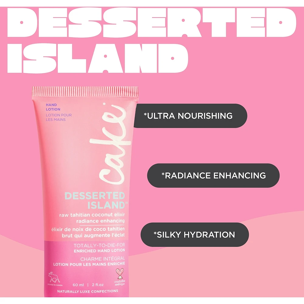 Cake Desserted Island® Enriched Hand Lotion