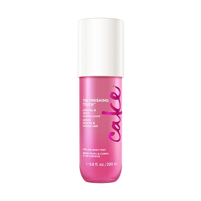 Cake Beauty Hair & Body Mist, The Finishing Touch - Vitamin E & Argan Oil - Pistachio & Salted Caramel Scent - 6.8 Fl Oz / 200 mL