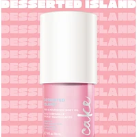 Cake Beauty Body Oil, Desserted Island - Rich & Nourishing Body Oil - Sunny & Sweet Scent - 3.4 Fl Oz / 100 mL