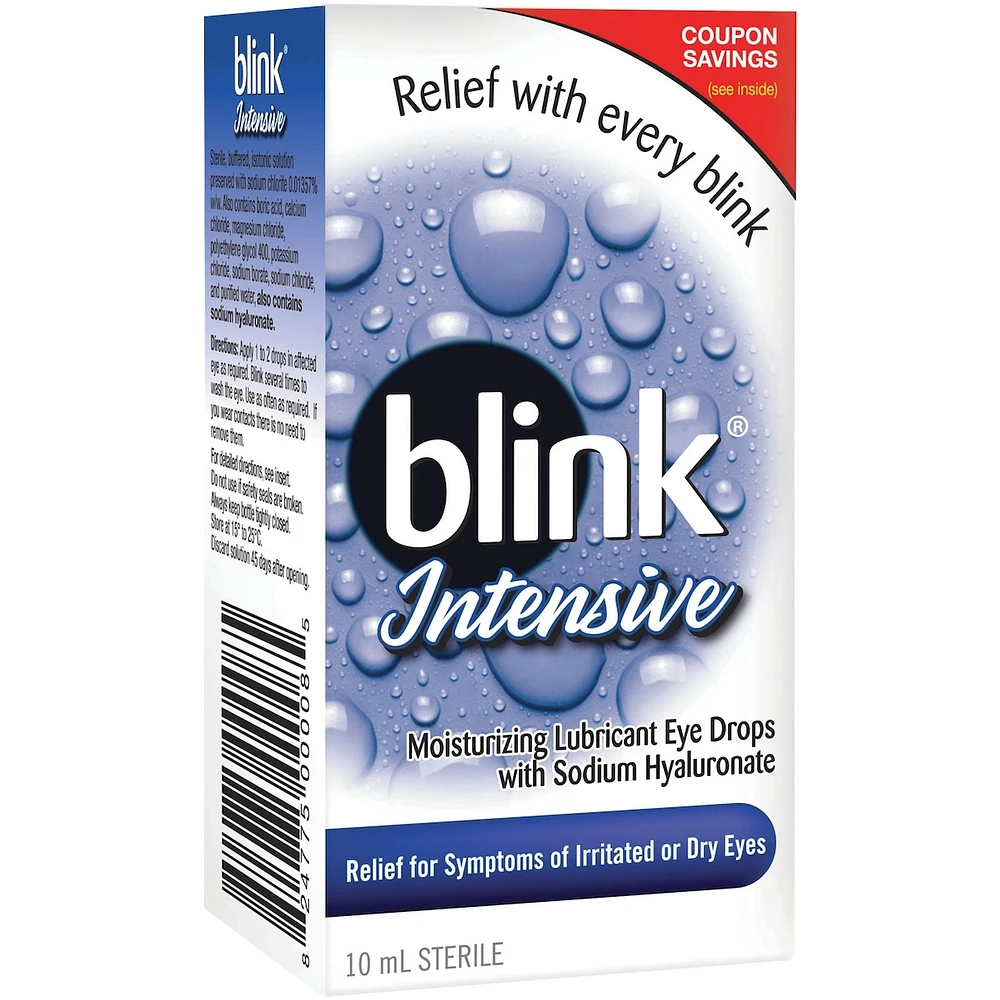 Blink Intensive Moisturizing Lubricant Eye Drops