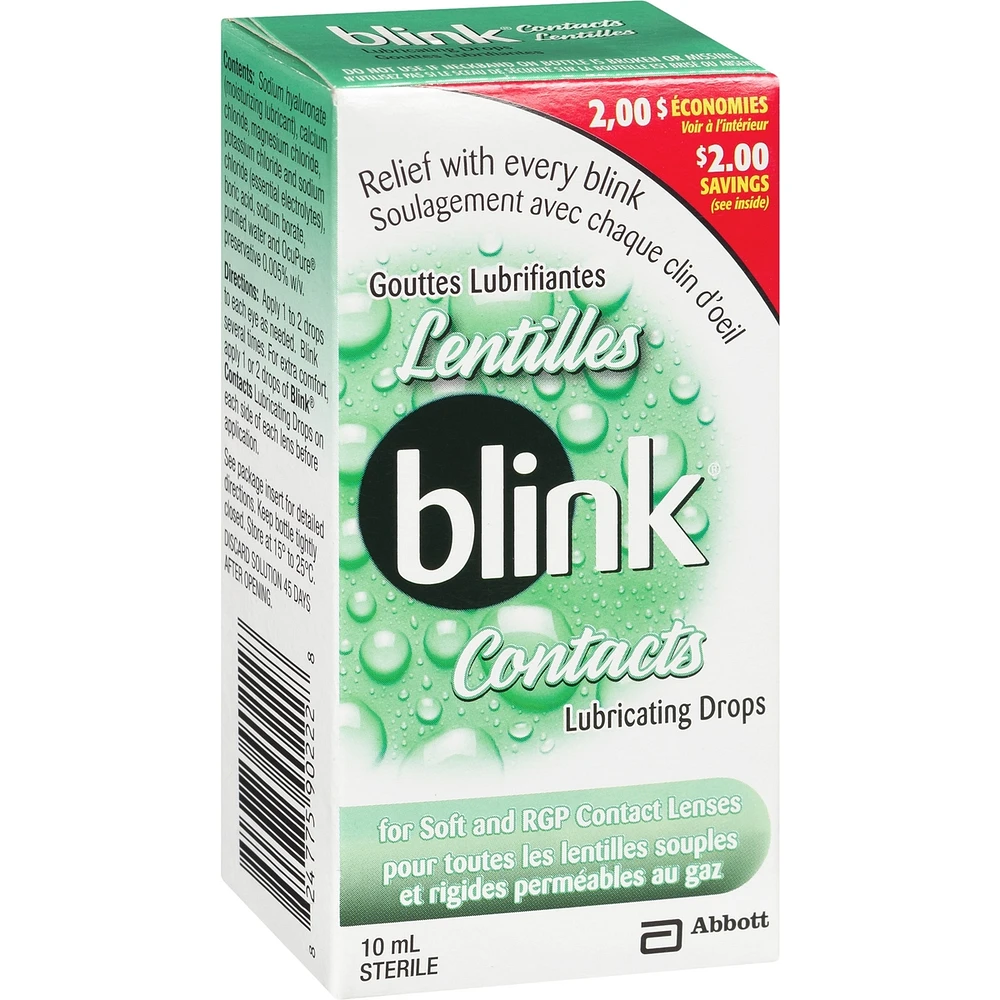 Blink Contacts Lubricating Drops