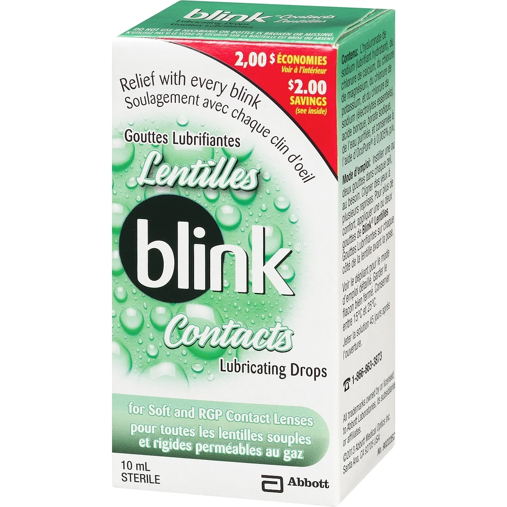 Blink Contacts Lubricating Drops