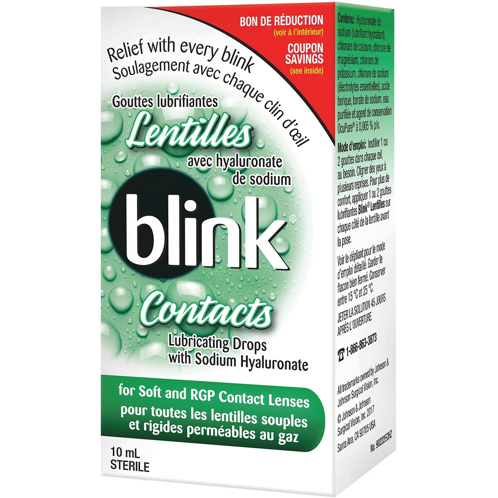 Blink Contacts Lubricating Drops