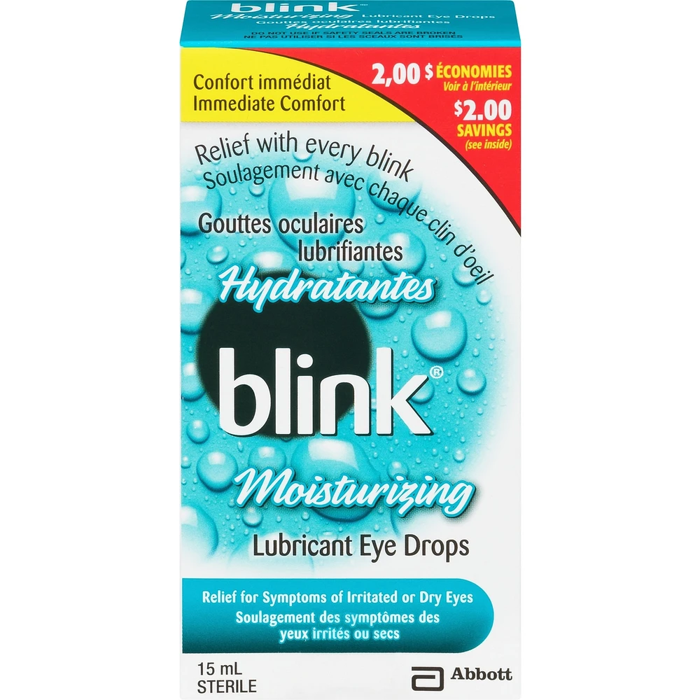 Blink Moisturizing Lubricant Eye Drops