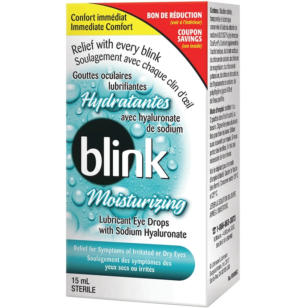 Blink Moisturizing Lubricant Eye Drops