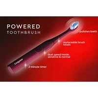 Colgate Optic White Pro Series Sonic Battery Powered Toothbrush, Black