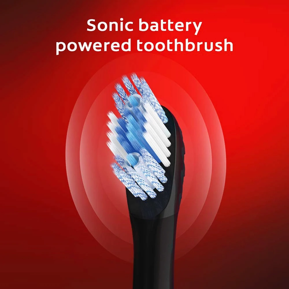 Colgate Optic White Pro Series Sonic Battery Powered Toothbrush, Black