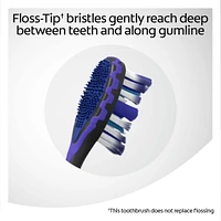 360 Advanced Floss-Tip Adult Soft Toothbrush