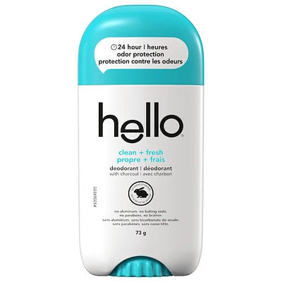 Clean + Fresh Aluminum Free Deodorant with Charcoal