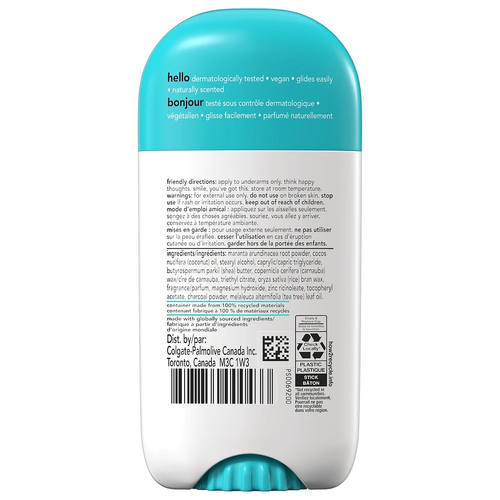 Clean + Fresh Aluminum Free Deodorant with Charcoal