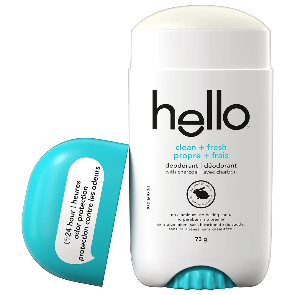 Clean + Fresh Aluminum Free Deodorant with Charcoal