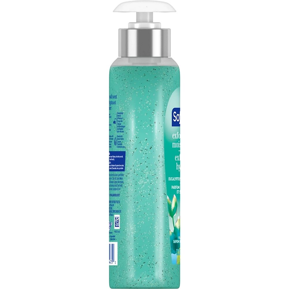 Softsoap Therapy Cooling Eucalyptus Sea Salt Scent Exfoliating Liquid Hand Soap, 11.24oz (332ml)