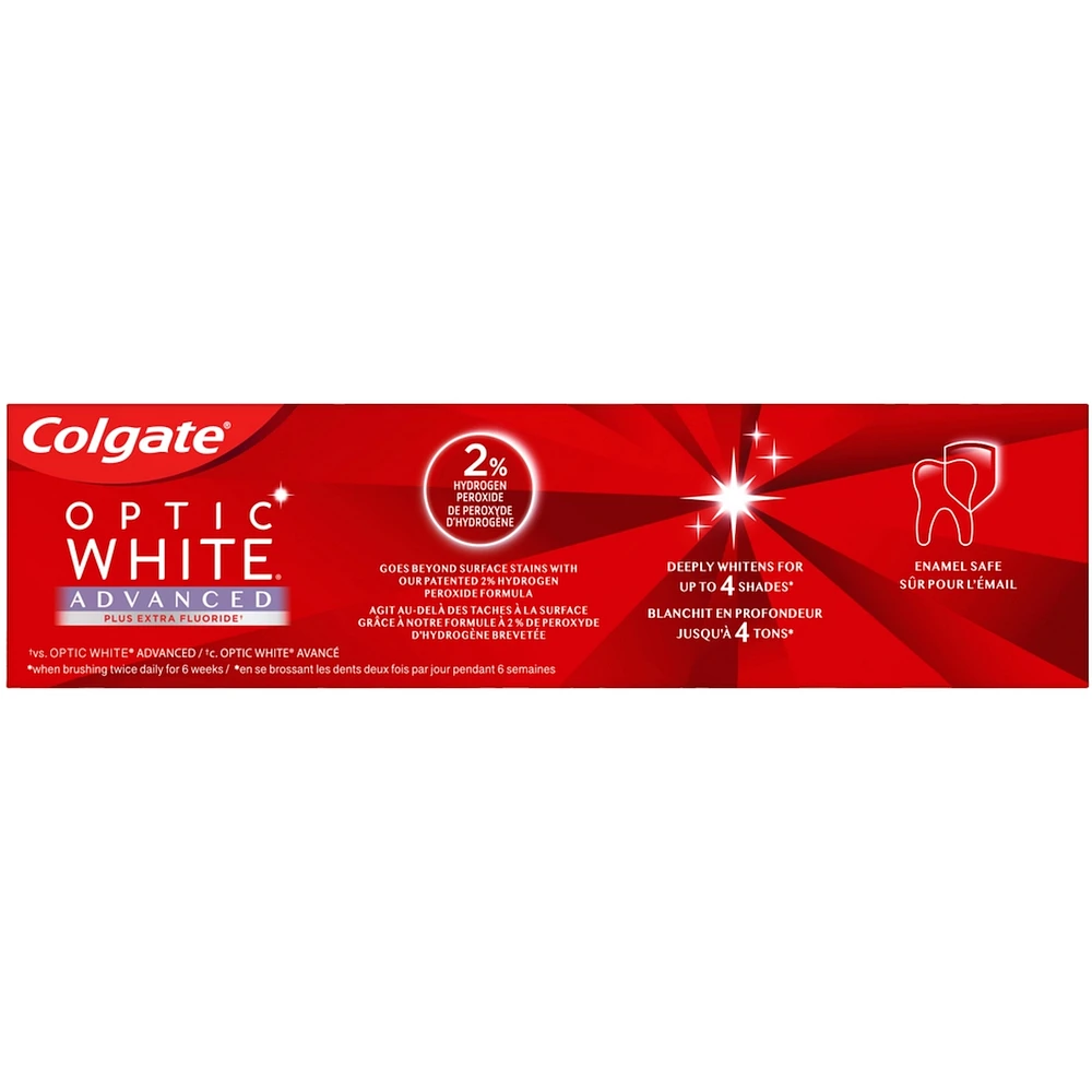 Optic White Advanced Teeth Whitening Toothpaste