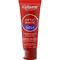 Colgate Optic White Purple Toothpaste for Teeth Whitening, Mint Paste, 90 mL