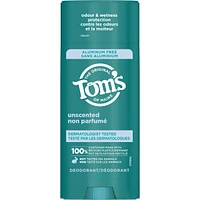 Tom’s of Maine Unscented Natural Deodorant for Women and Men, Aluminum Free, 92g