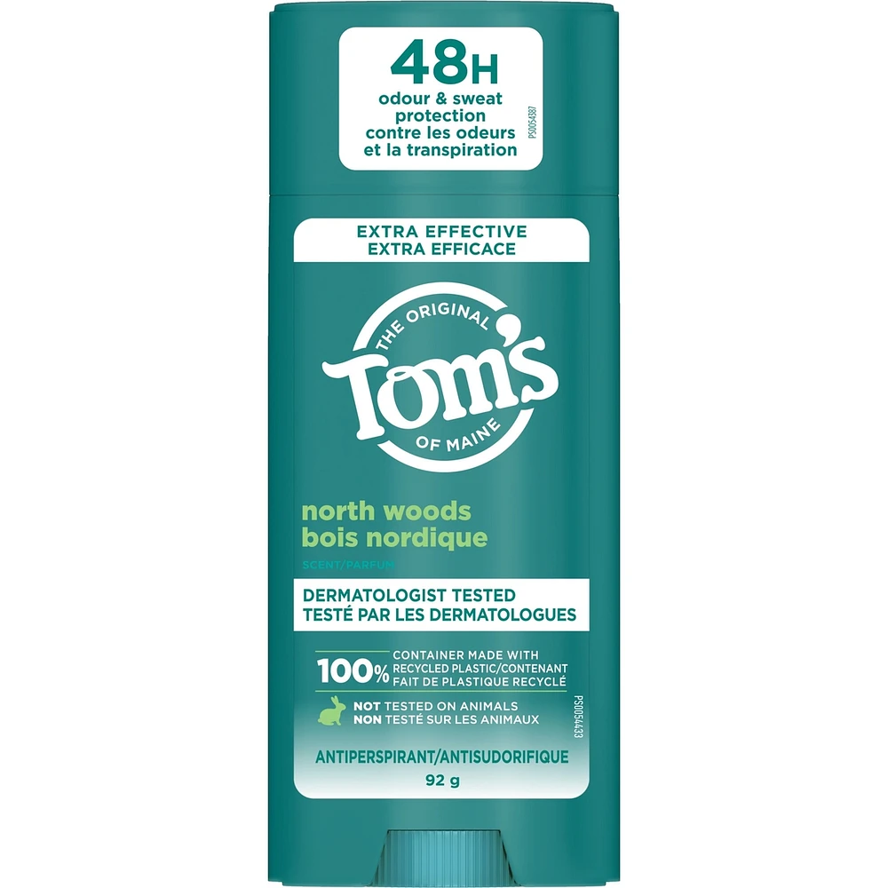 Tom’s of Maine North Woods Antiperspirant for Men and Women, With Recycled Aluminum, 92g