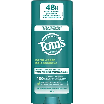Tom’s of Maine North Woods Antiperspirant for Men and Women, With Recycled Aluminum, 92g