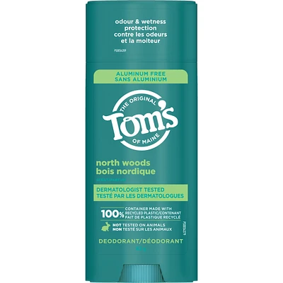 Tom’s of Maine North Woods Natural Deodorant for Men and Women, Aluminum Free, 92g