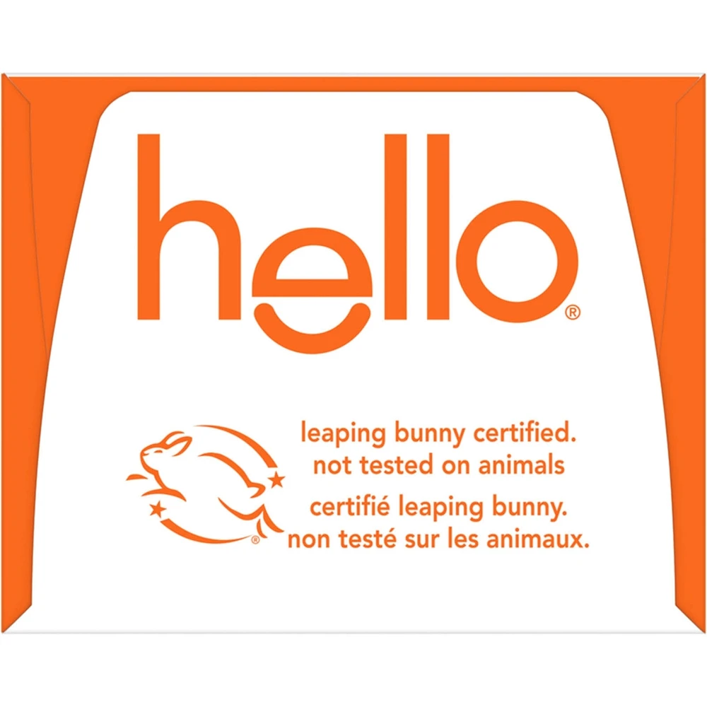 Hello Super Mega Whitening Toothpaste with Fluoride, Natural Peppermint Flavour, 82 mL Tube