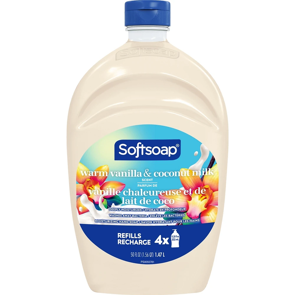 Softsoap Warm Vanilla & Coconut Milk Liquid Hand Soap Refill, 1.47 L
