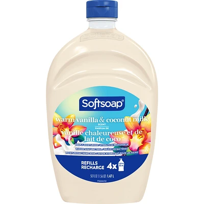 Softsoap Warm Vanilla & Coconut Milk Liquid Hand Soap Refill, 1.47 L