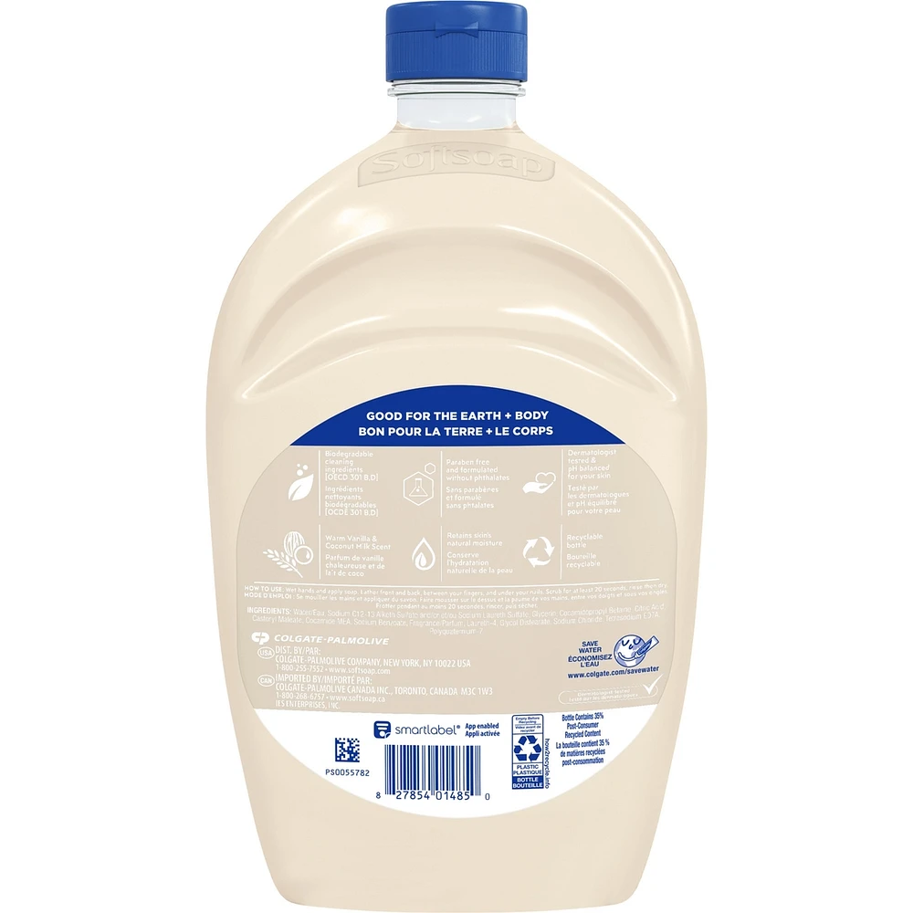 Softsoap Warm Vanilla & Coconut Milk Liquid Hand Soap Refill, 1.47 L