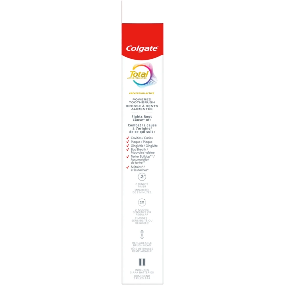 Total Battery Powered Toothbrush, White