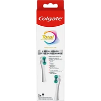 Total Battery Replacement Toothbrush Heads, White