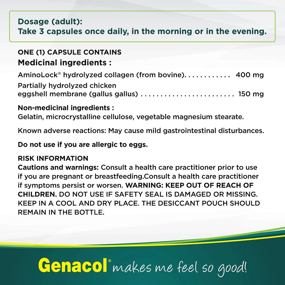 Genacol Pain Relief with AminoLock Collagen and Natural Eggshell Membrane