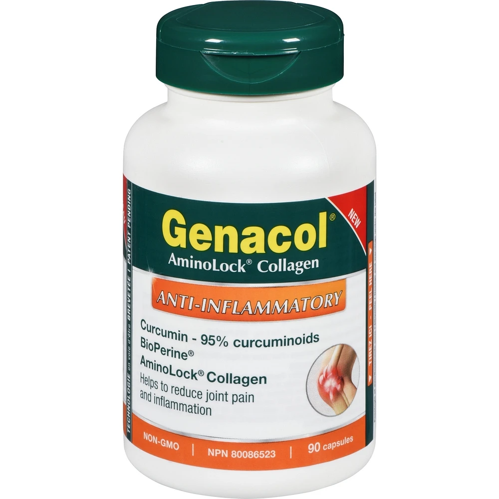 Genacol Anti-Inflammatory with AminoLock Collagen, Turmeric Curcumin and BioPerine