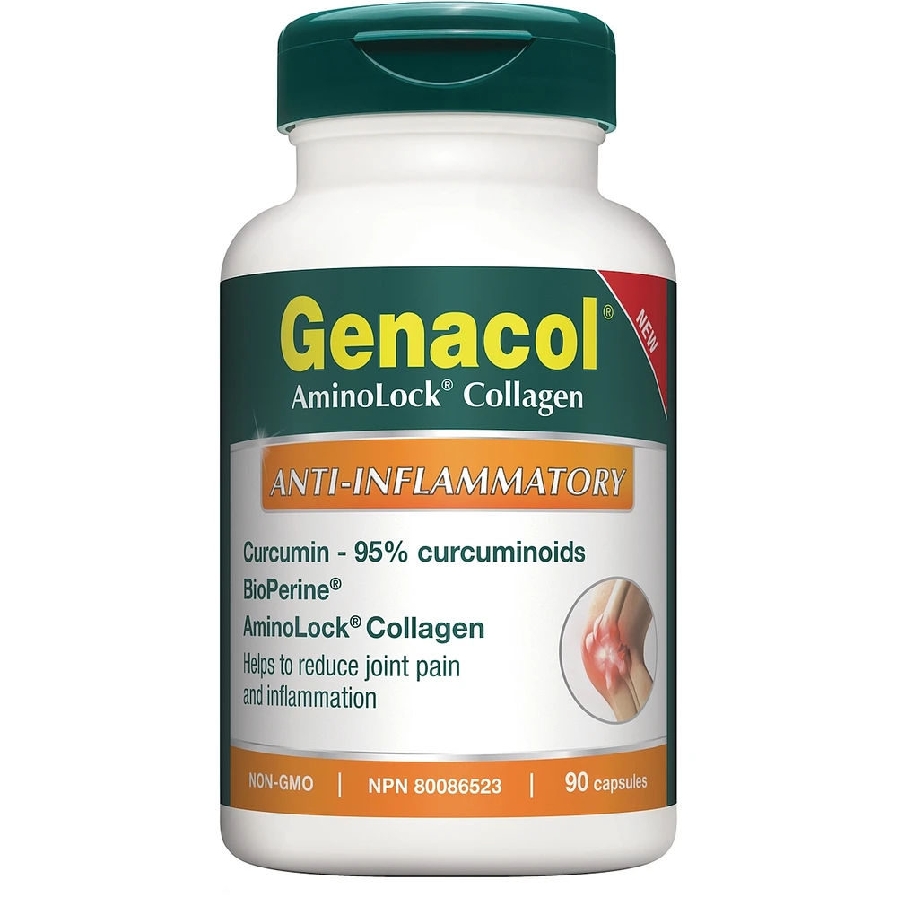 Genacol Anti-Inflammatory with AminoLock Collagen, Turmeric Curcumin and BioPerine