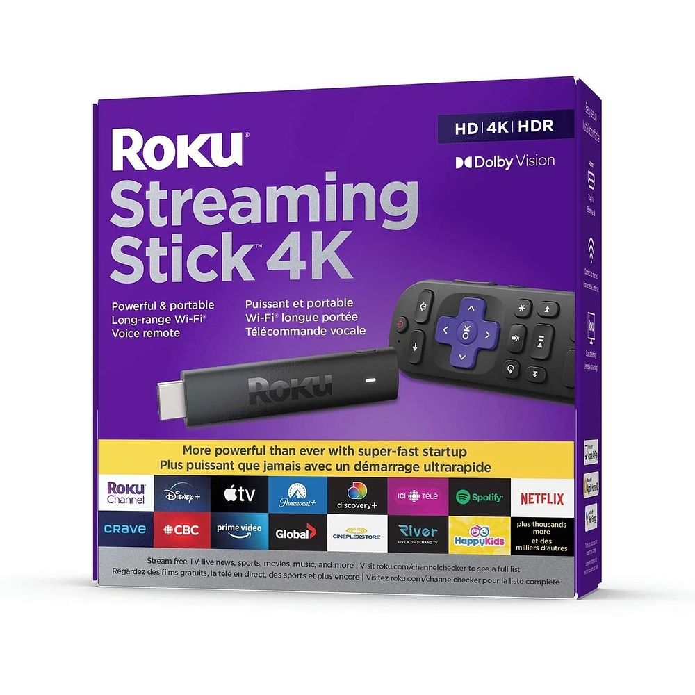 Streaming Stick 4K Streaming Device with Voice Remote and Long-Range Wi-Fi