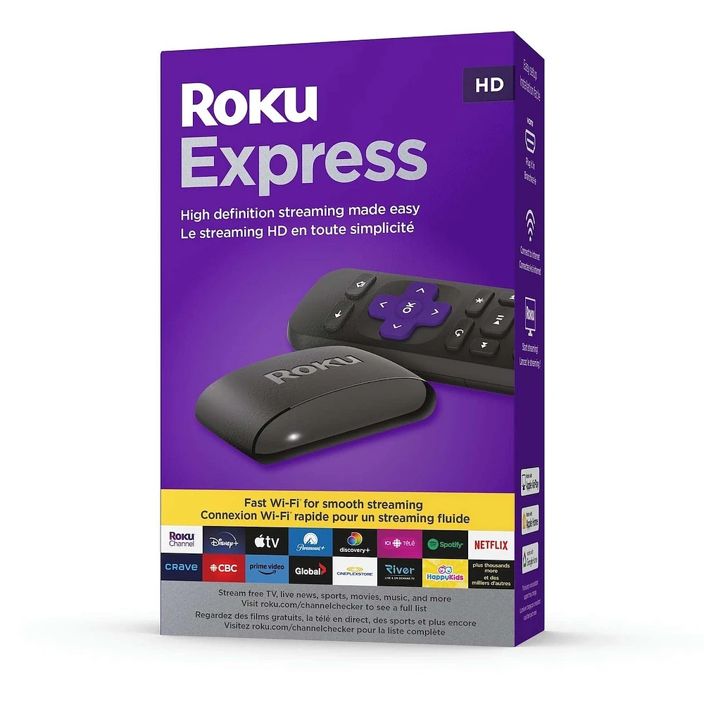 Express (New) HD Streaming Device with Simple Remote (No TV Controls)
