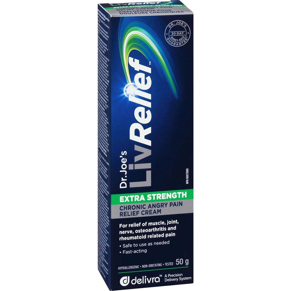 Livrelief Extra Strength Chronic Angry Pain Relief Cream 50g