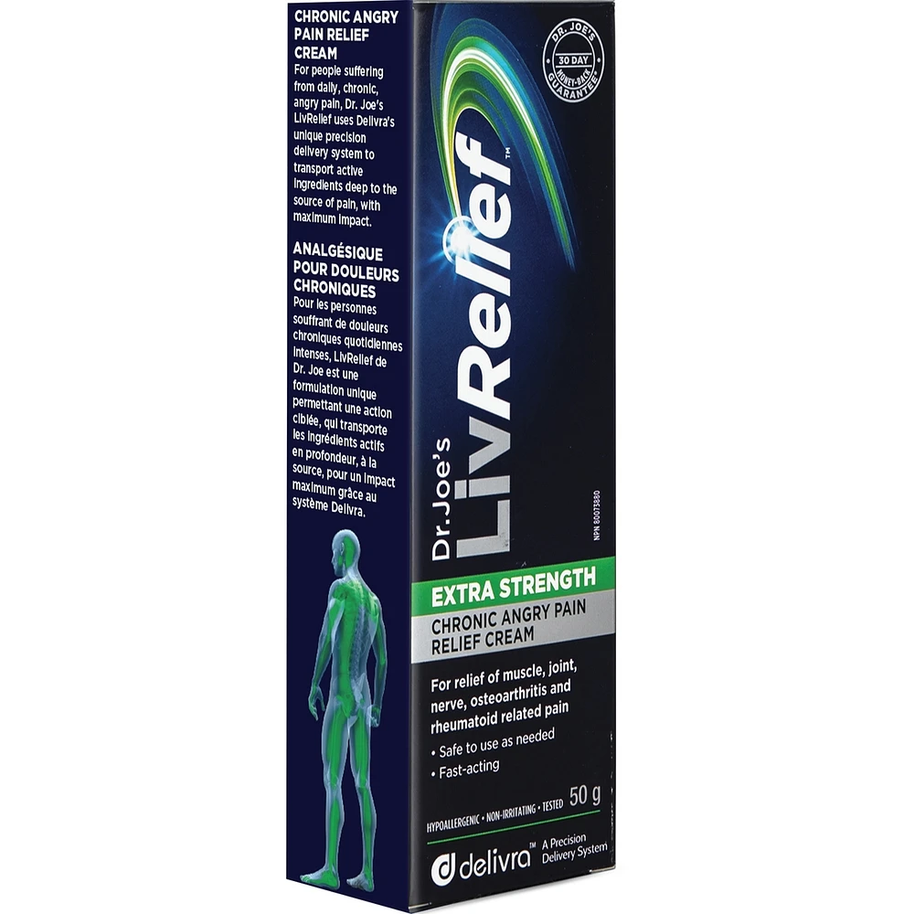 Livrelief Extra Strength Chronic Angry Pain Relief Cream 50g