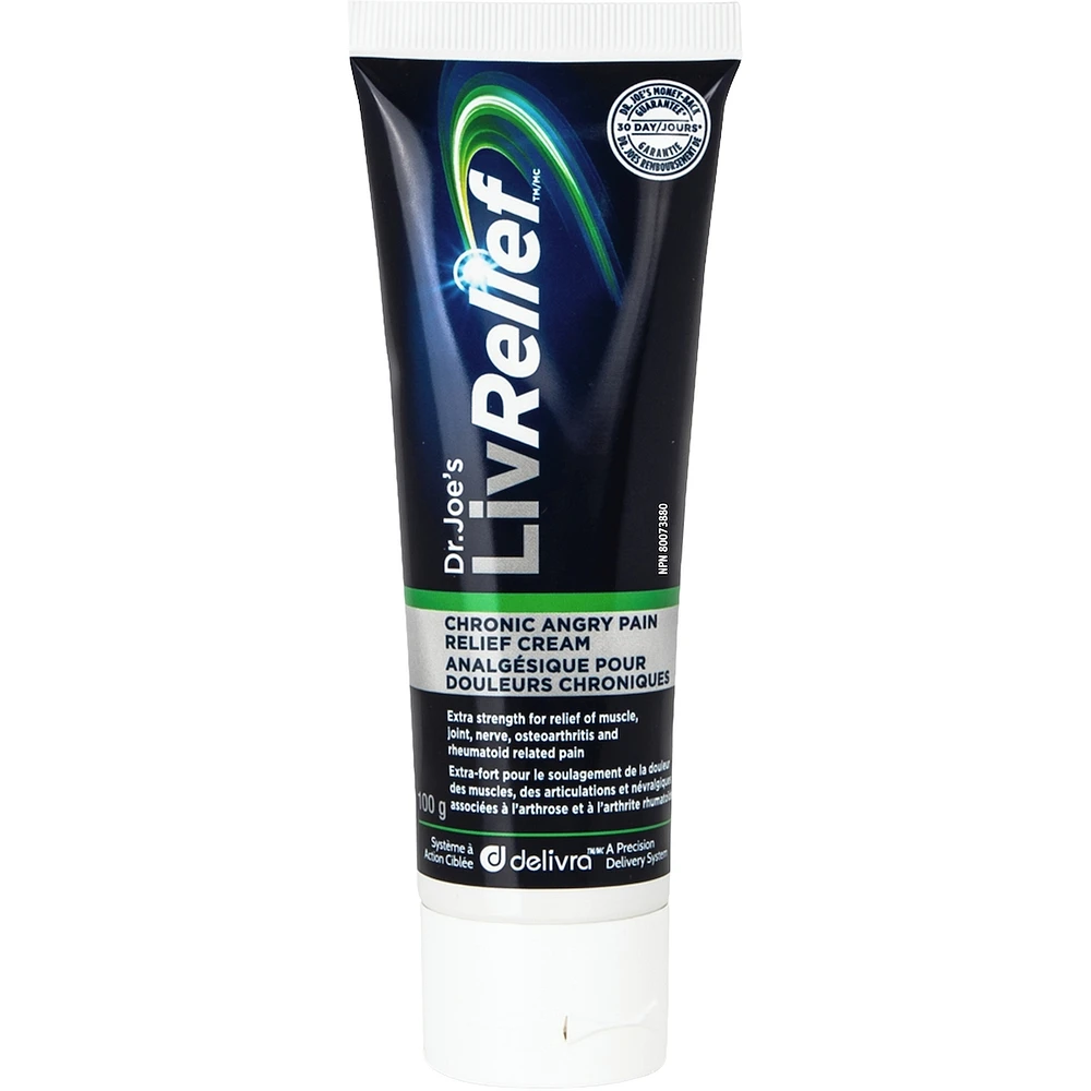 Livrelief Extra Strength Chronic Angry Pain Relief Cream 100g