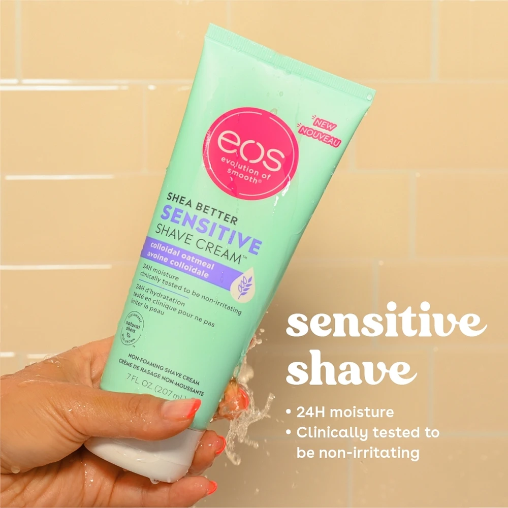 Shea Better™ Sensitive Moisturizing Shaving Cream, Unscented, Colloidal Oatmeal, 24H Moisture