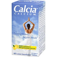 Calcia Calcium with Vitamin D 400IU calcium 500MG  Lemon