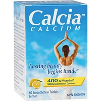 Calcia Calcium with Vitamin D 400IU calcium 500MG  Lemon