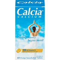 Calcia Calcium with Vitamin D 400IU 500MG orange